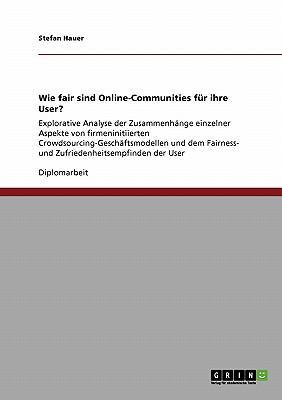 Wie fair sind Online-Communities für ihre User?... [German] 364030280X Book Cover