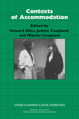 Contexts of Accommodation: Developments in Appl... 0521361516 Book Cover