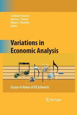 Variations in Economic Analysis: Essays in Hono... 1489983953 Book Cover