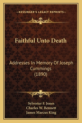 Faithful Unto Death: Addresses In Memory Of Jos... 1166561909 Book Cover