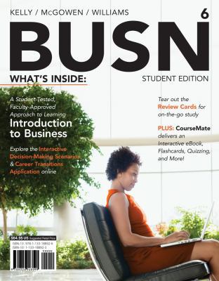 BUSN 6 (with CourseMate Printed Access Card) (N... 1133188923 Book Cover