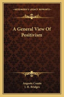 A General View Of Positivism 1162974257 Book Cover