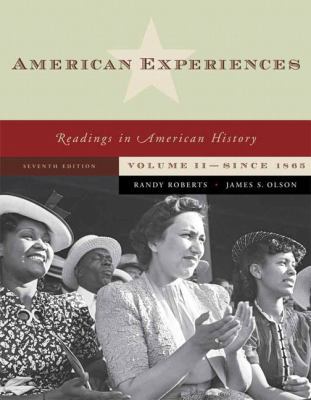 American Experiences Volume II: From 1877 032148701X Book Cover