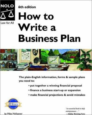 How to Write a Business Plan 0873378636 Book Cover