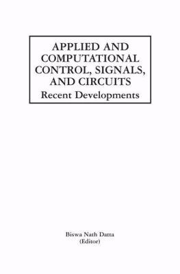 Applied and Computational Control, Signals, and... 1461355702 Book Cover