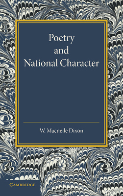 Poetry and National Character: The Leslie Steph... 1107691443 Book Cover