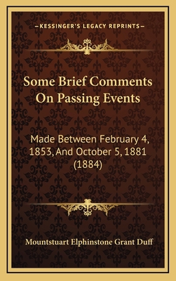 Some Brief Comments on Passing Events: Made Bet... 116504207X Book Cover