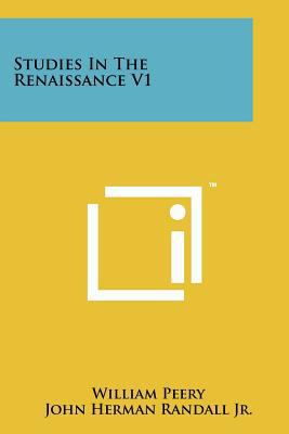 Studies in the Renaissance V1 1258147572 Book Cover