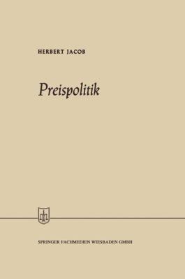 Preispolitik [German] 3663125661 Book Cover