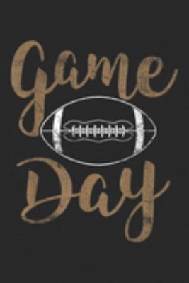 Game Day: Game Day Football Cute Football Top Journal/Notebook Blank Lined Ruled 6x9 100 Pages