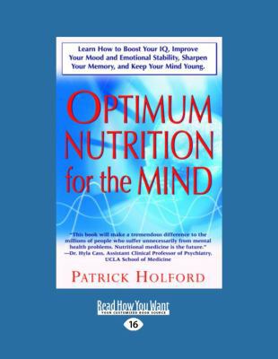 Optimum Nutrition For The Mind 1442974168 Book Cover