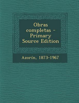 Obras completas [Spanish] 1294051784 Book Cover