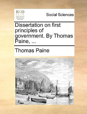 Dissertation on First Principles of Government.... 1170757901 Book Cover