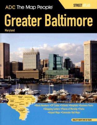 Greater Baltimore Maryland Street Atlas 0875308821 Book Cover