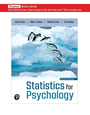 Statistics for Psychology [RENTAL EDITION] 0136658474 Book Cover