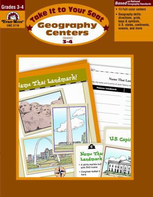 Geography Centers, Grades 3-4 155799997X Book Cover