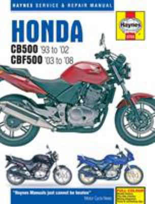 Honda CB500 Service And Repair Manual 1785210017 Book Cover