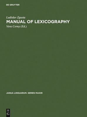 Manual of Lexicography 311099528X Book Cover