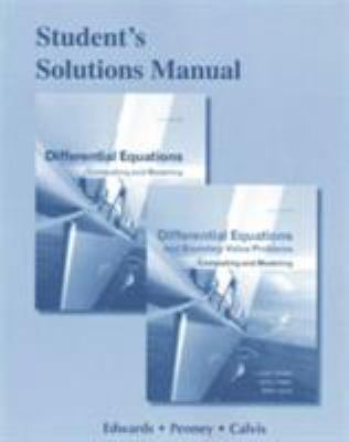 Student Solutions Manual for Differential Equat... 0321797000 Book Cover