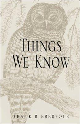 Things We Know 1401012752 Book Cover