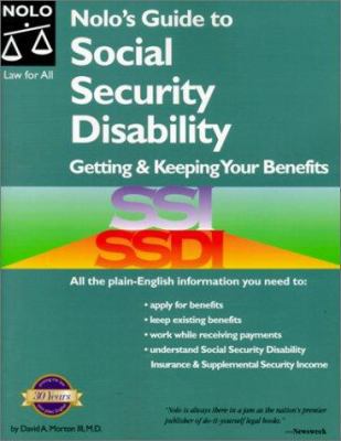 Nolo's Guide to Social Security Disability: Get... 0873375742 Book Cover