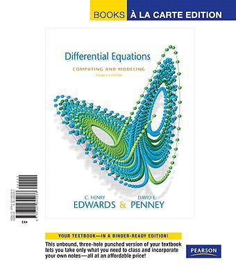 Differential Equations Computing and Modeling, ... 0321655281 Book Cover