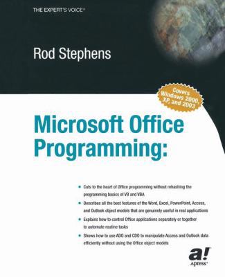 Microsoft Office Programming: A Guide for Exper... 1590591216 Book Cover