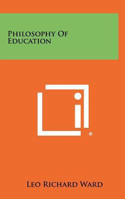 Philosophy of Education 1258329751 Book Cover