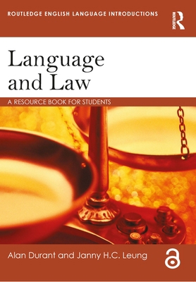 Language and Law: A resource book for students 1138025577 Book Cover