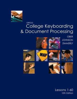 Gregg College Keyboarding & Document Processing... B00728EPN6 Book Cover