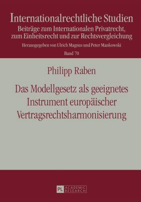 Das Modellgesetz als geeignetes Instrument euro... [German] 3631657277 Book Cover