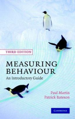 Measuring Behaviour: An Introductory Guide 0521535638 Book Cover