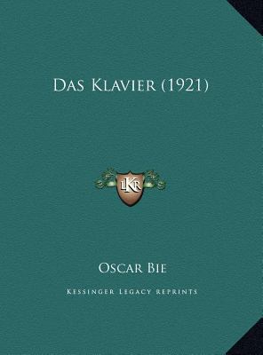 Das Klavier (1921) [German] 116977735X Book Cover