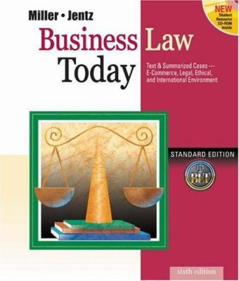 Business Law Today, Standard Edition 0324120974 Book Cover