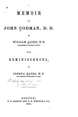 Memoir of John Codman, D. D. 1533619093 Book Cover