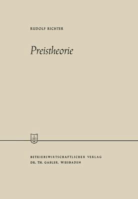 Preistheorie [German] 3409884920 Book Cover