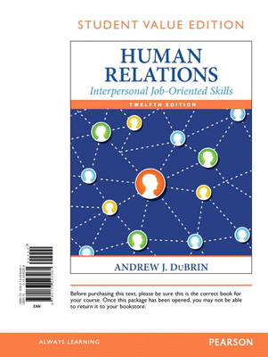 Human Relations: Interpersonal Job-Oriented Skills 0133543269 Book Cover