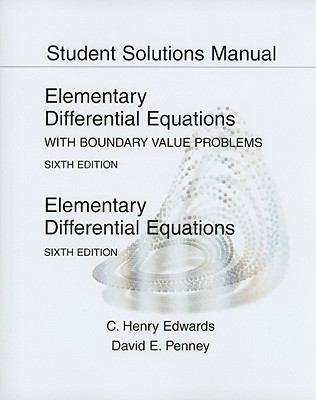 Student Solutions Manual for Elementary Differe... 0136006159 Book Cover