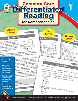 Common Core Differentiated Reading Comprehensio... B00QFWWH1M Book Cover