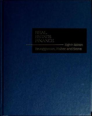 Real Estate Finance, Eighth Edition 0256030332 Book Cover
