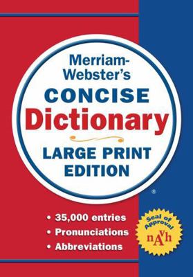 Merriam-Webster's Concise Dictionary, Large Pri... [Large Print] B00A2RKJMK Book Cover
