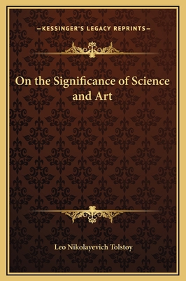 On the Significance of Science and Art 1169210597 Book Cover