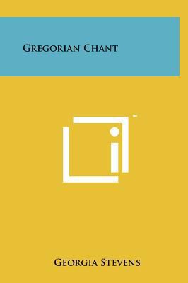 Gregorian Chant 1258029162 Book Cover