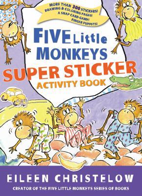 Five Little Monkeys Super Sticker Activity Book... B09L74J1P7 Book Cover