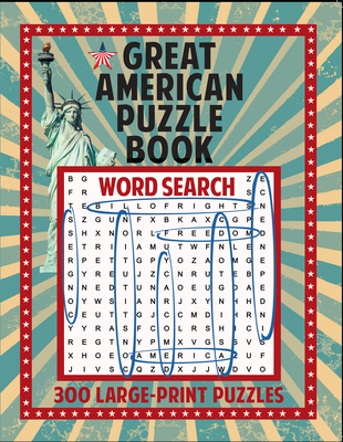 Great American Puzzle Book: 300 Large Print Puz... 1945187123 Book Cover