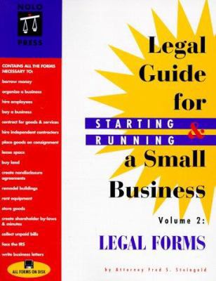 The Legal Guide for Starting & Running a Small ... 0873373790 Book Cover