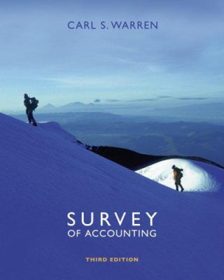 Survey of Accounting (Available Titles CengageNOW) 0324312482 Book Cover