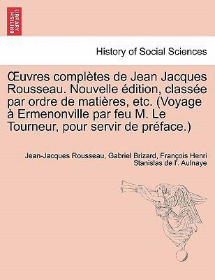 Uvres Completes de Jean Jacques Rousseau. Nouve... [French] 1241158053 Book Cover