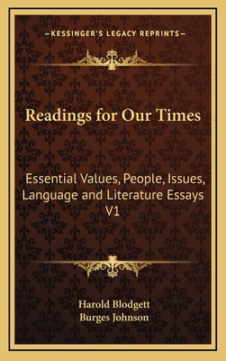 Readings for Our Times: Essential Values, Peopl... 1163375683 Book Cover