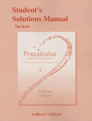 Precalculus Student's Solutions Manual: Concept... 032193007X Book Cover